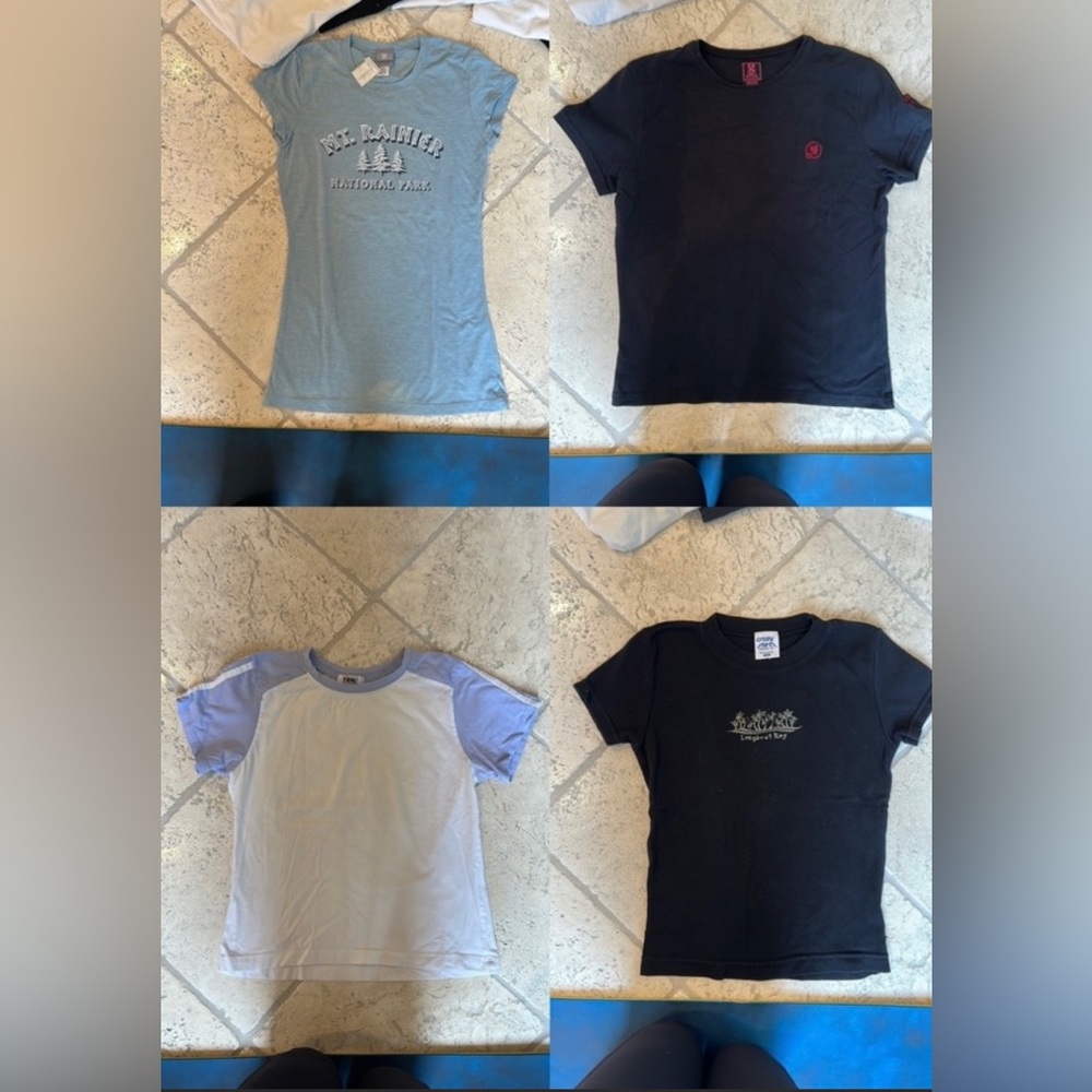 t-shirts bundle of 4 womens - size S and XS